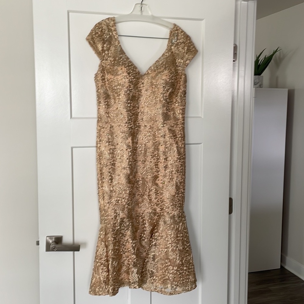 Gold evening dress - beautiful for any formal occasion